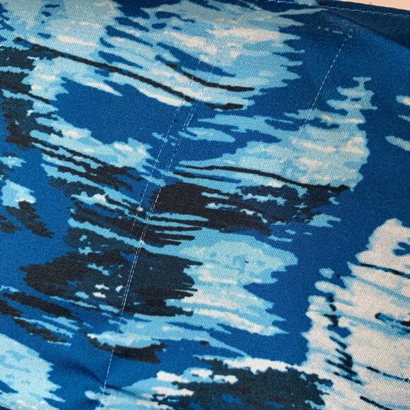 WHBM blue floral split sleeve asymmetrical hem dress NWOT size 22W - Picture 6 of 15